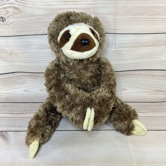 Aurora 14" Sloth Plush - Destination Nation - Super Soft Cute Hands Attach Brown - Picture 15 of 15